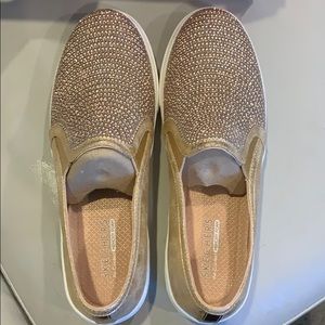 Rose Gold Skechers - Slip on sneakers